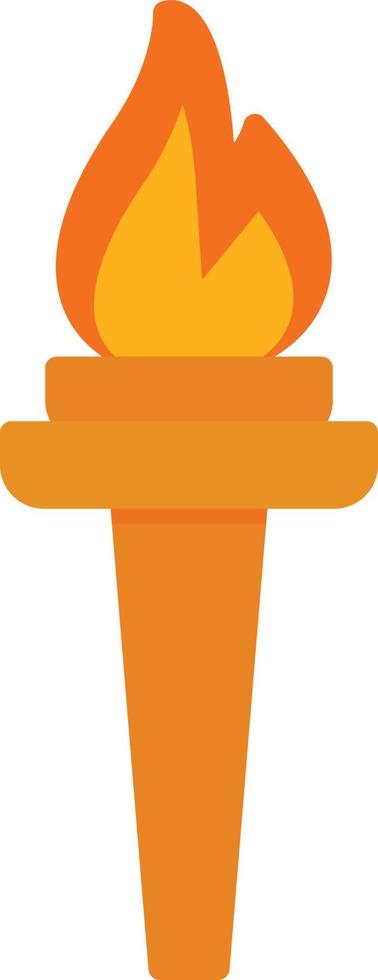 Torch Flat Icon vector