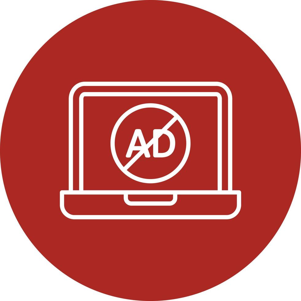 AD Block Glyph Circle Multicolor vector