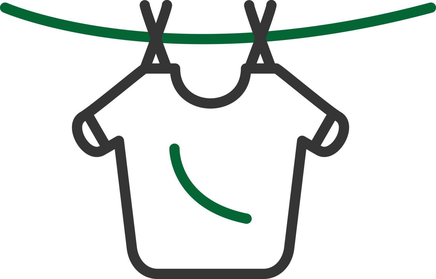 Laundry Line Two Color vector