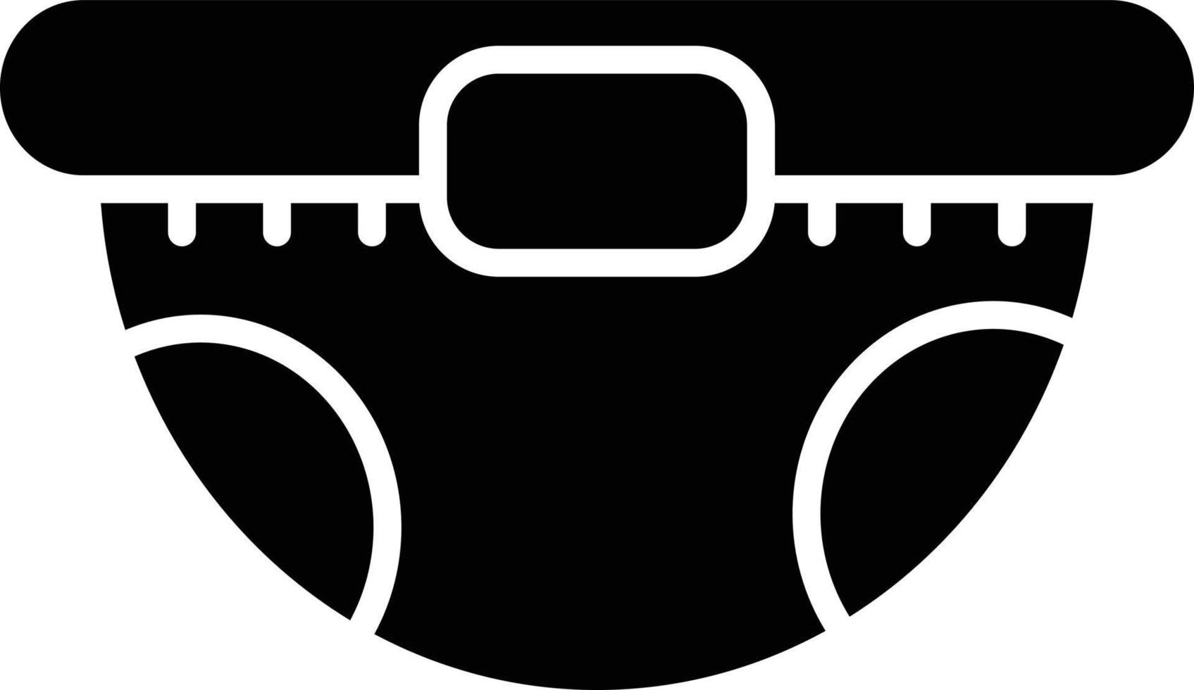 Diaper Glyph Icon vector