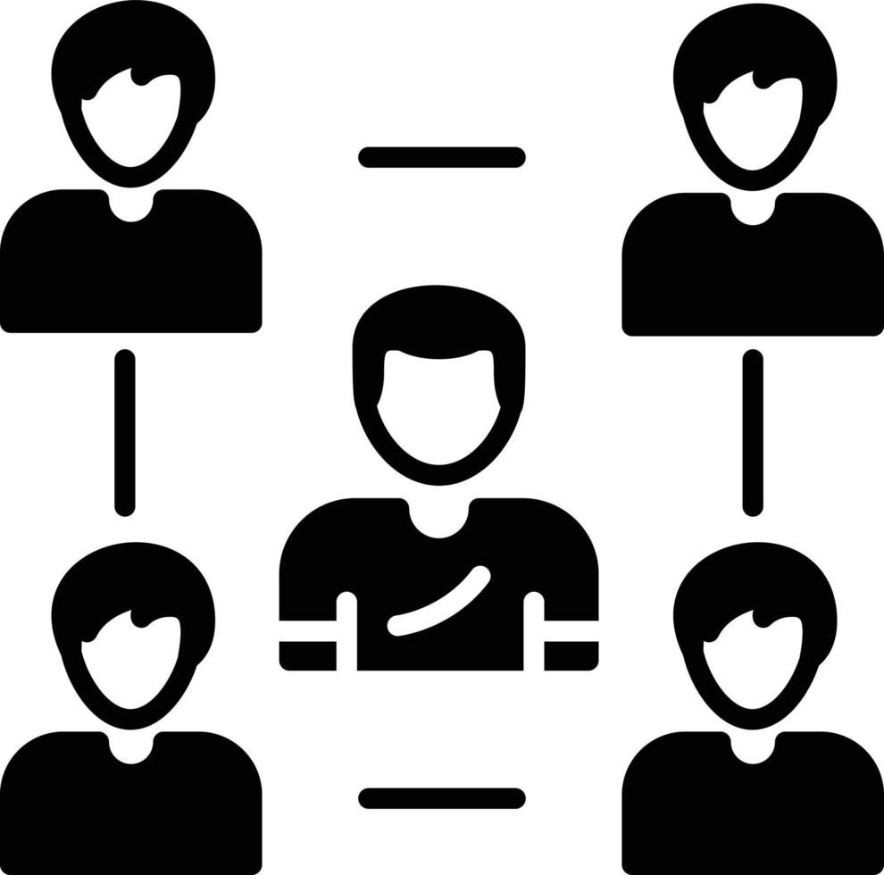Followers Glyph Icon vector