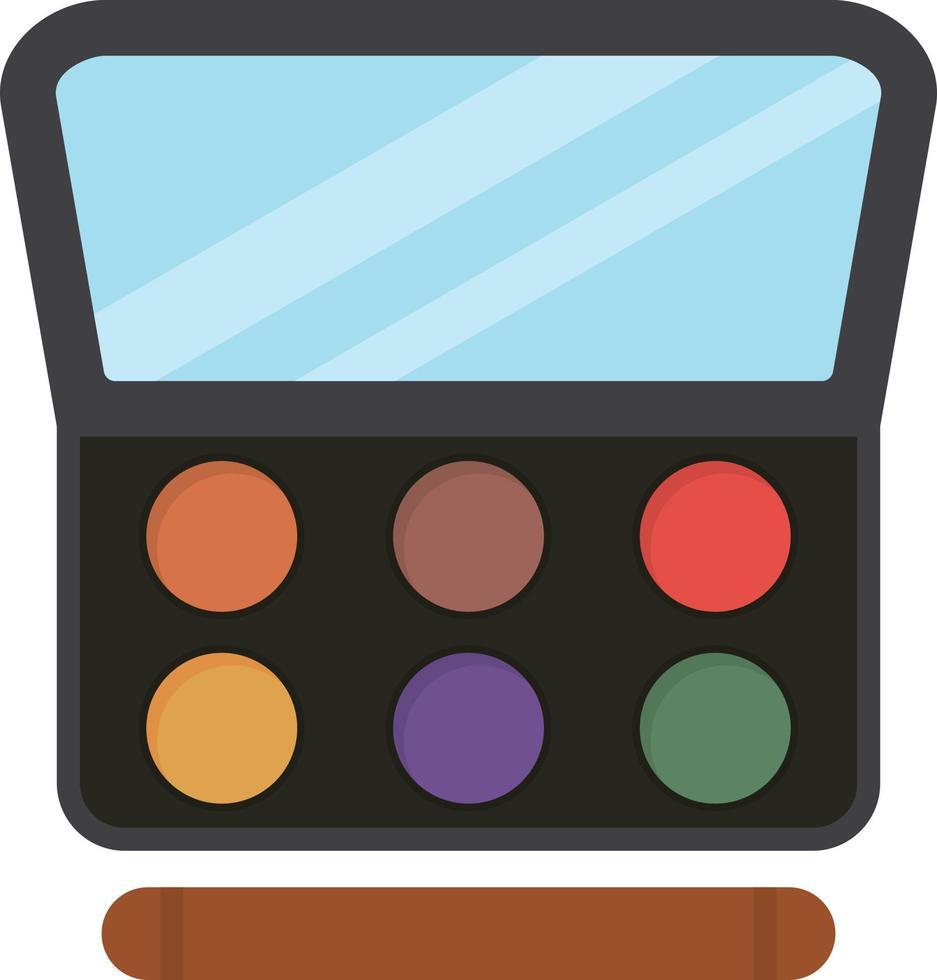 Eyeshadow Flat Icon vector