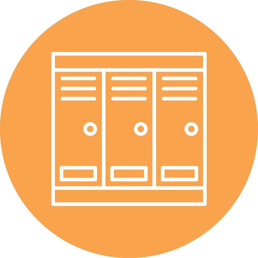Locker Room Line Circle Multicolor vector