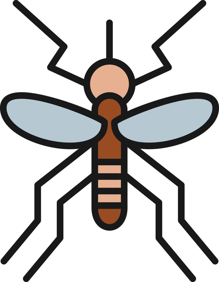 Mosquito Line Filled vector
