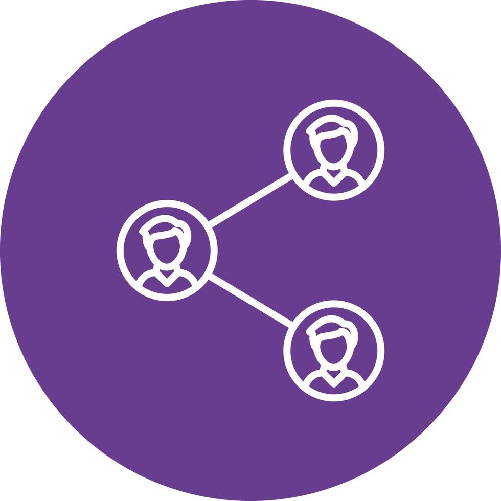 Sharing Line Circle Multicolor vector