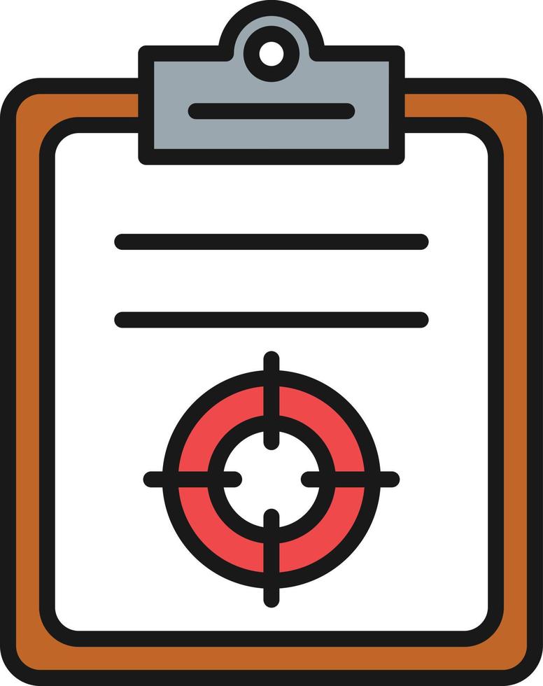 Target Line Filled vector