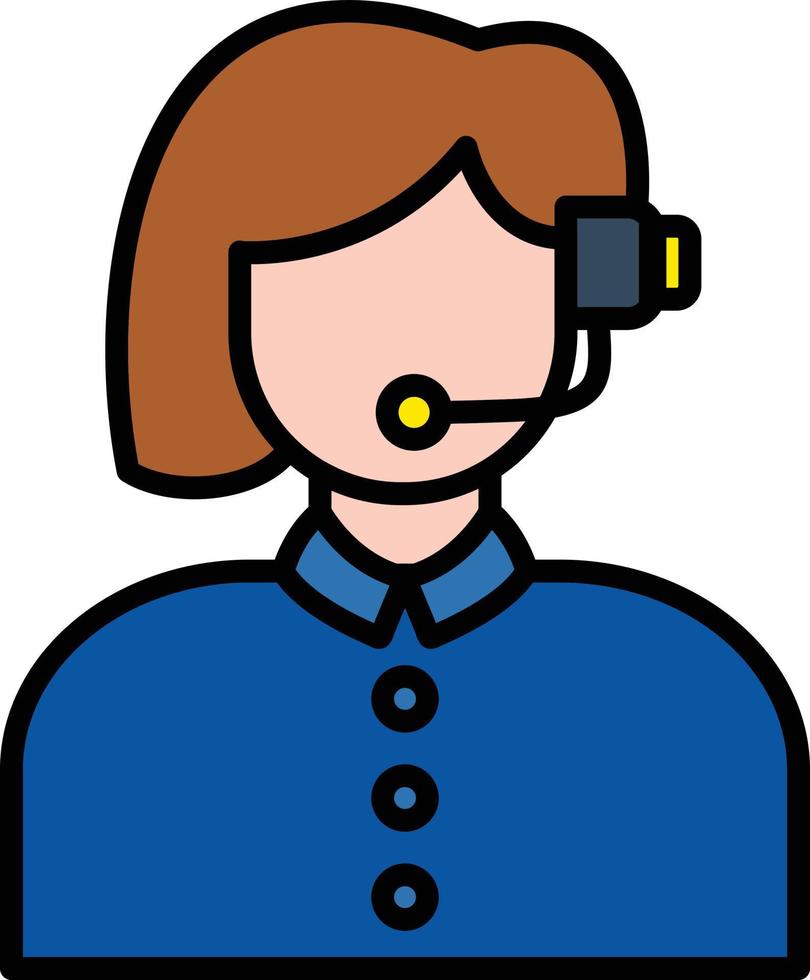 Customer Service Line Filled 9424601 Vector Art at Vecteezy