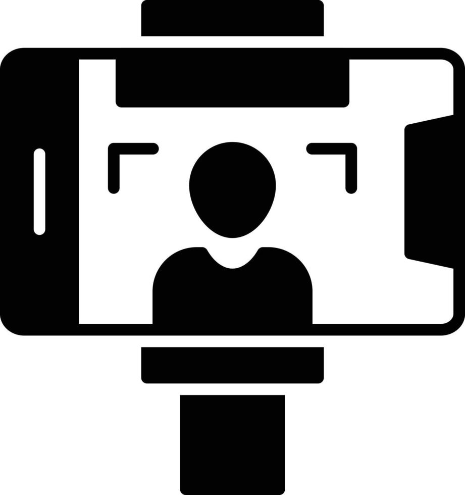 Selfie Glyph Icon vector