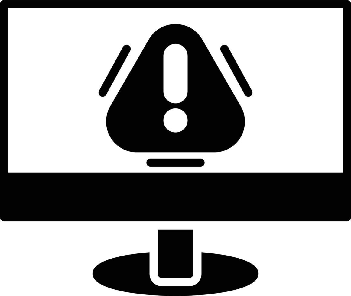 Alert Glyph Icon vector
