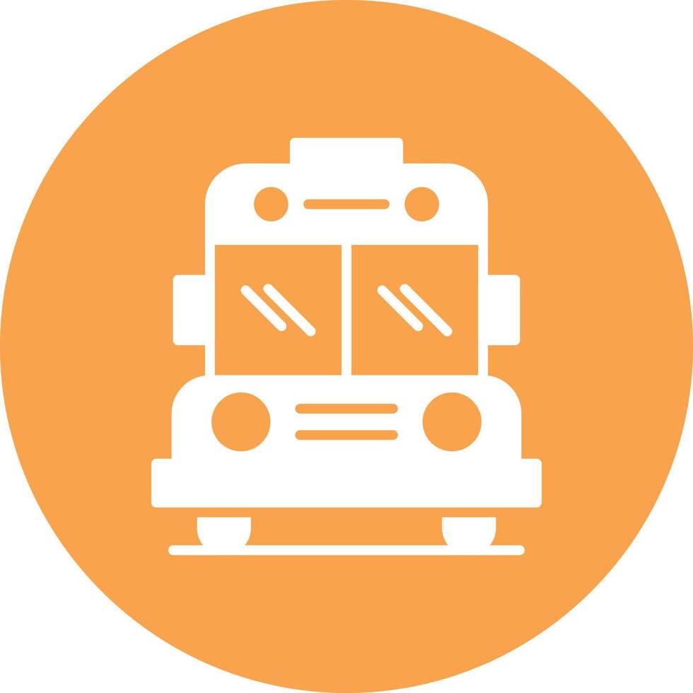 Bus Glyph Circle Multicolor vector