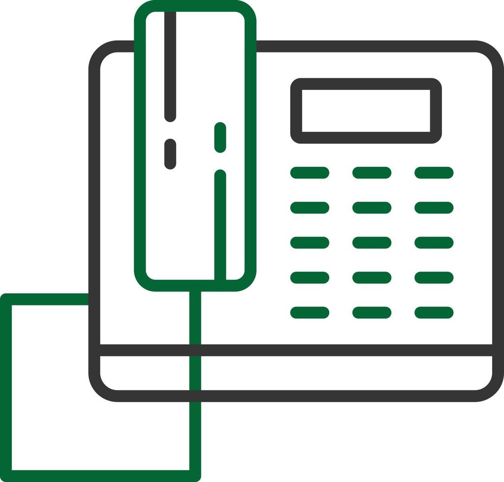 Telephone Line Two Color vector