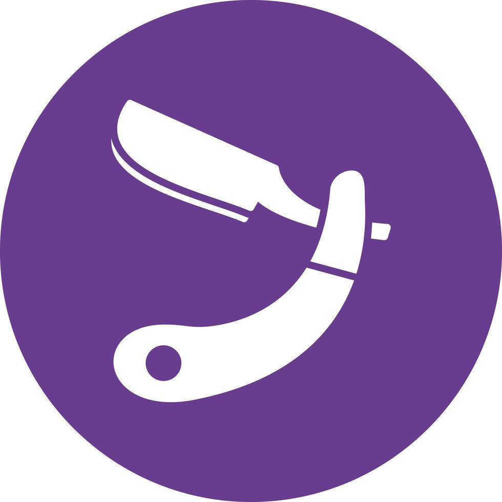 Razor Glyph Circle Multicolor vector
