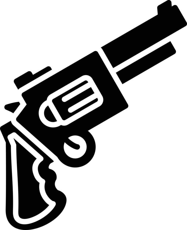 Pistol Glyph Icon vector