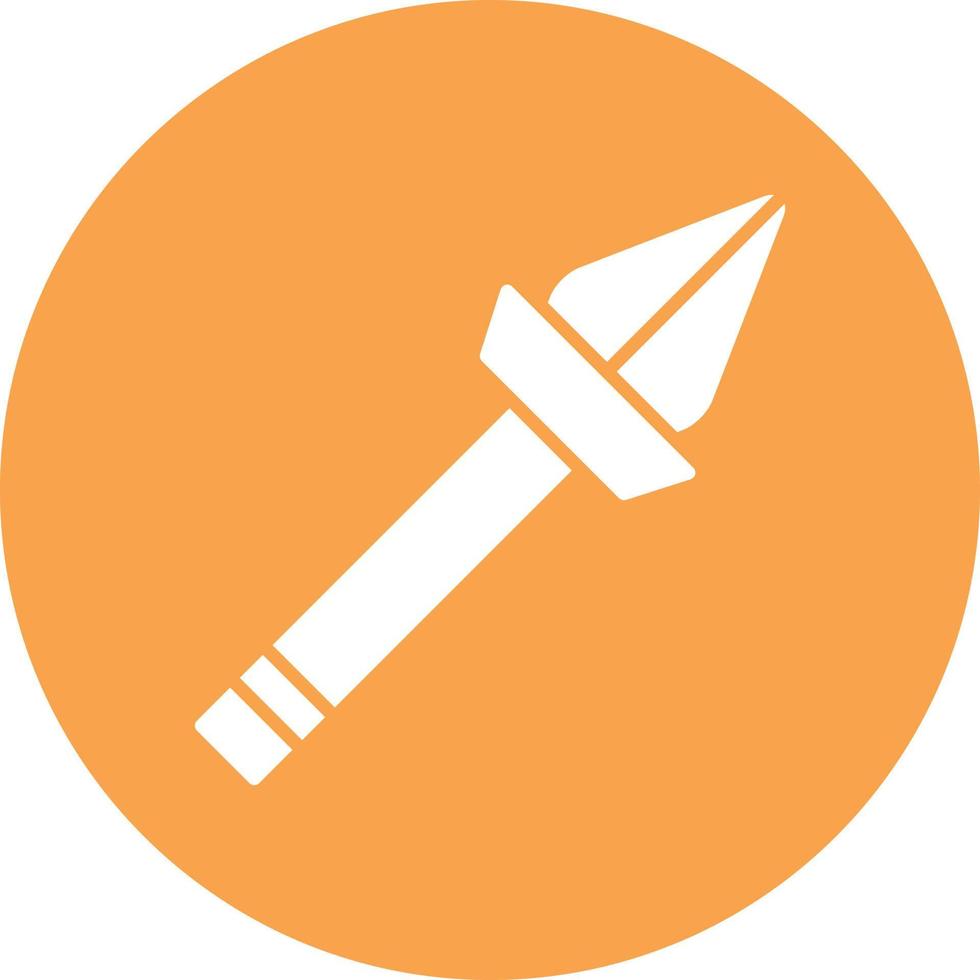 Spear Glyph Circle Multicolor vector