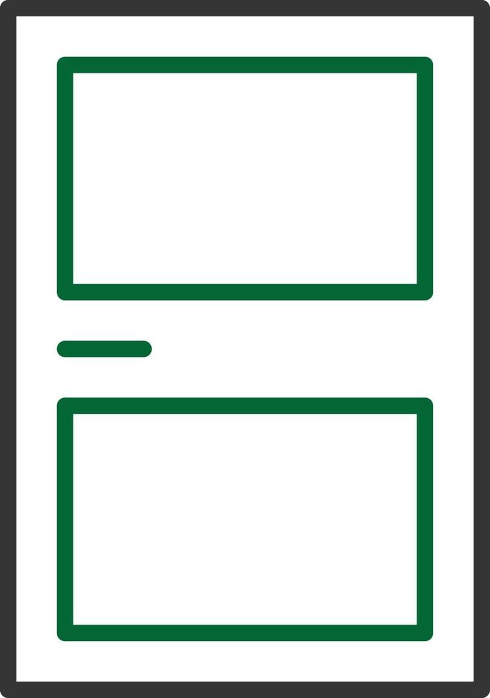 Door Line Two Color vector