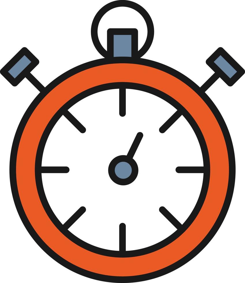 Chronometer Line Filled vector