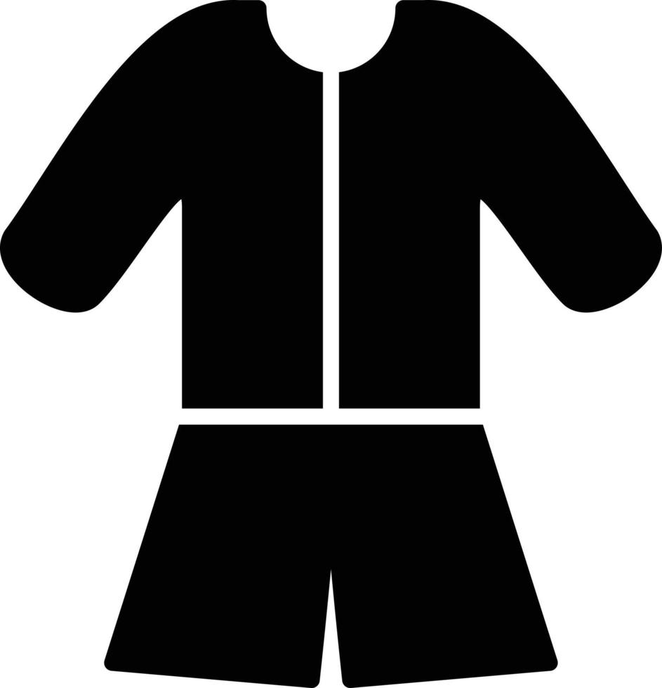 Pijama Glyph Icon vector