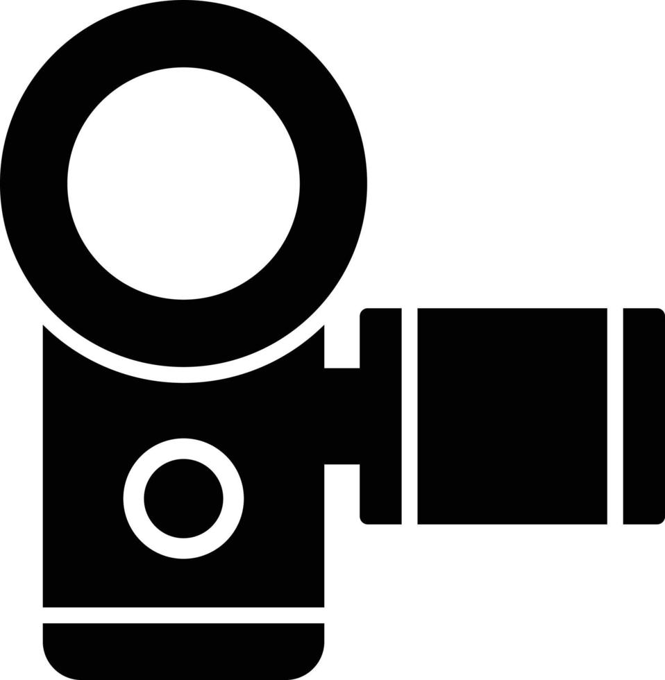 Video Recorder Glyph Icon vector