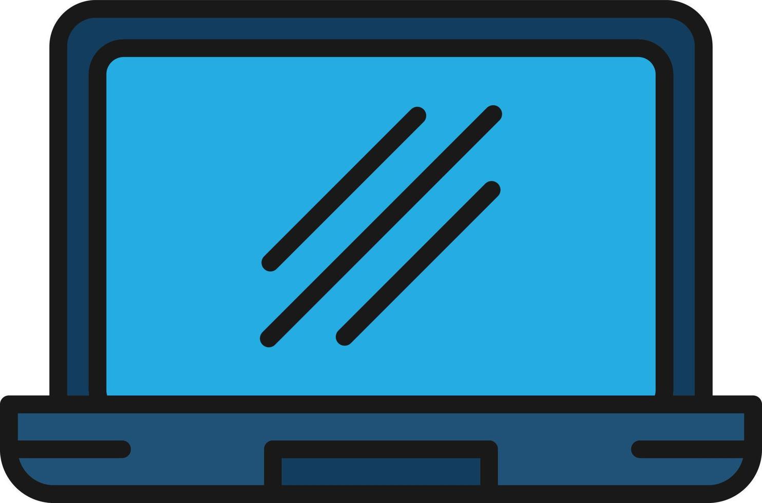 Laptop Line Filled vector