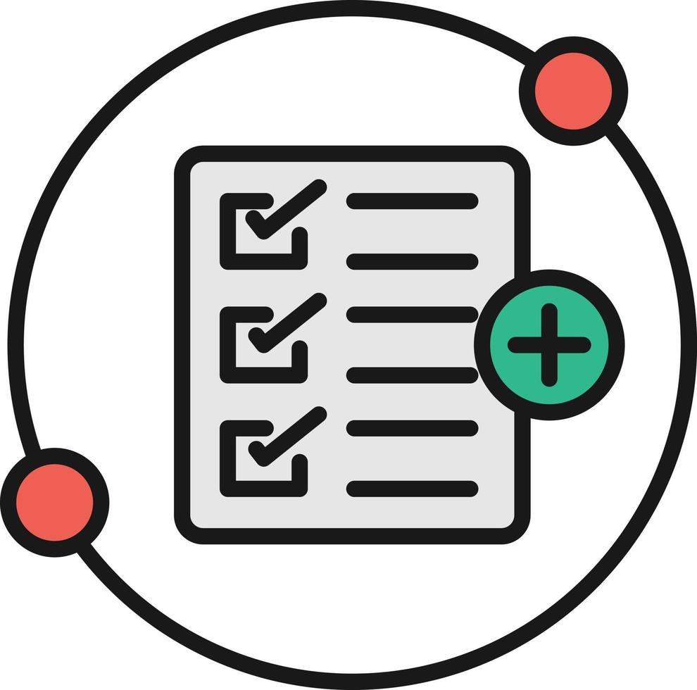New Task Line Filled vector