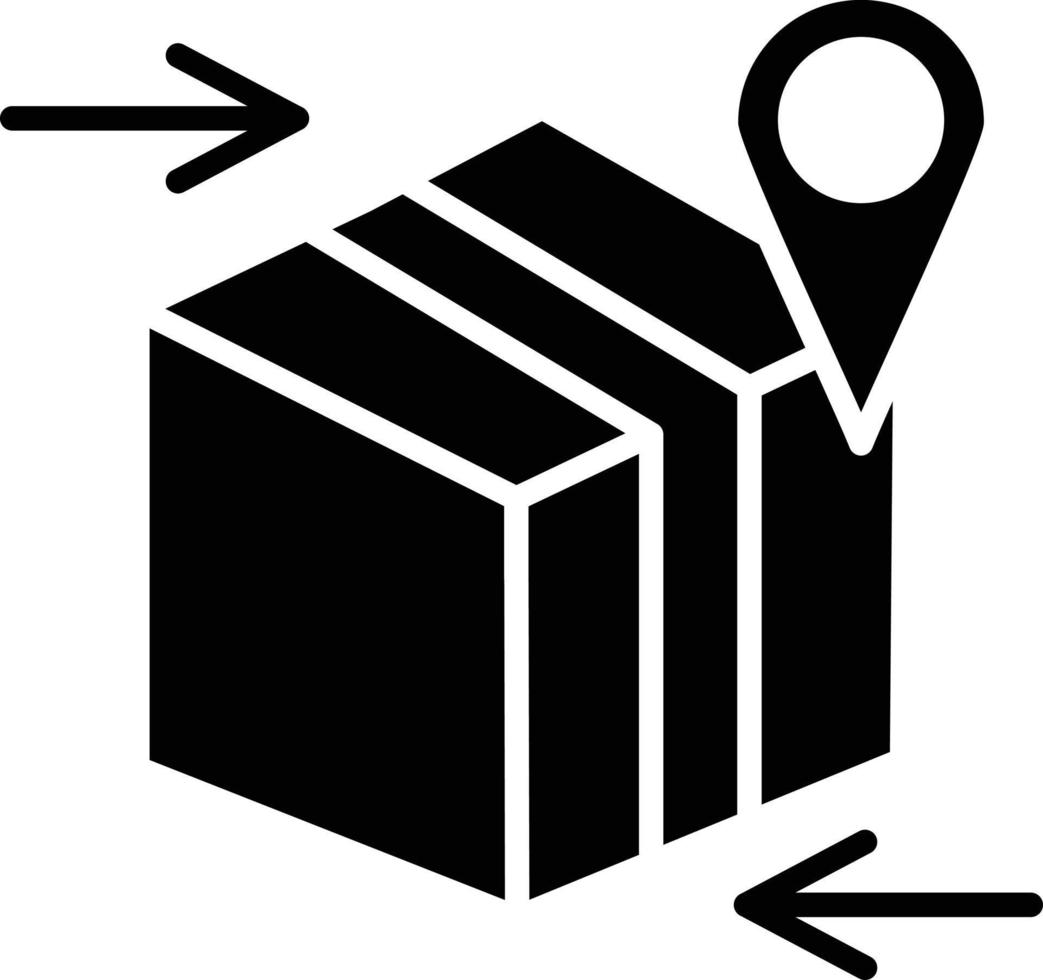 Inbound Glyph Icon vector