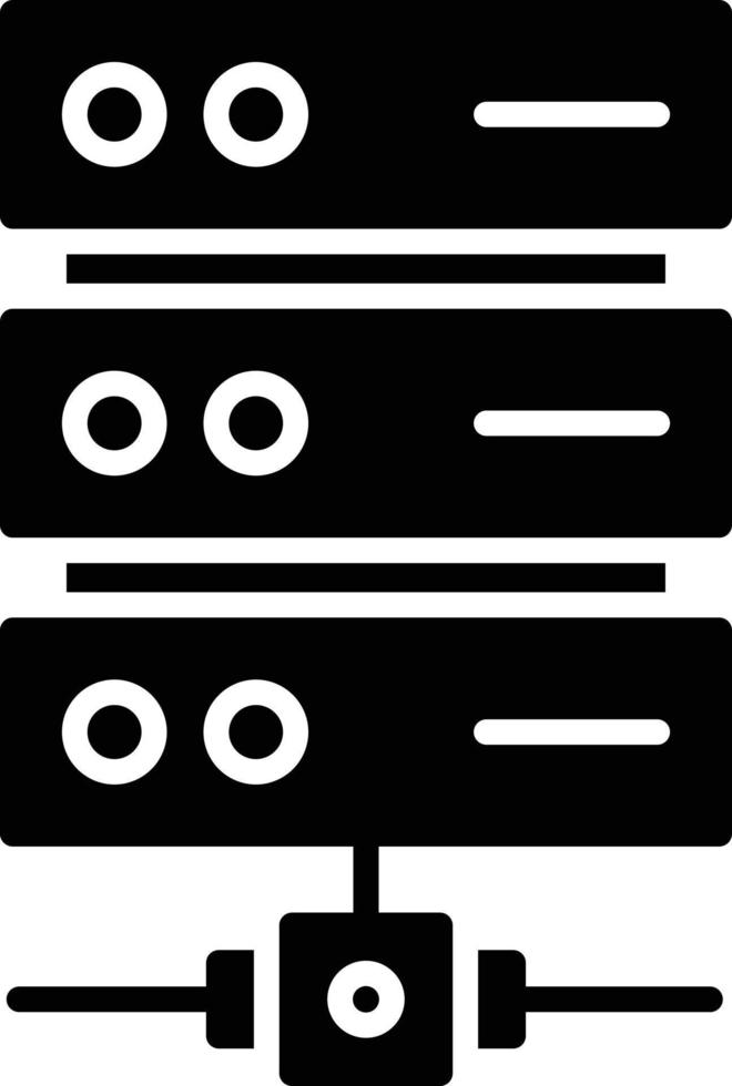 Server Glyph Icon vector