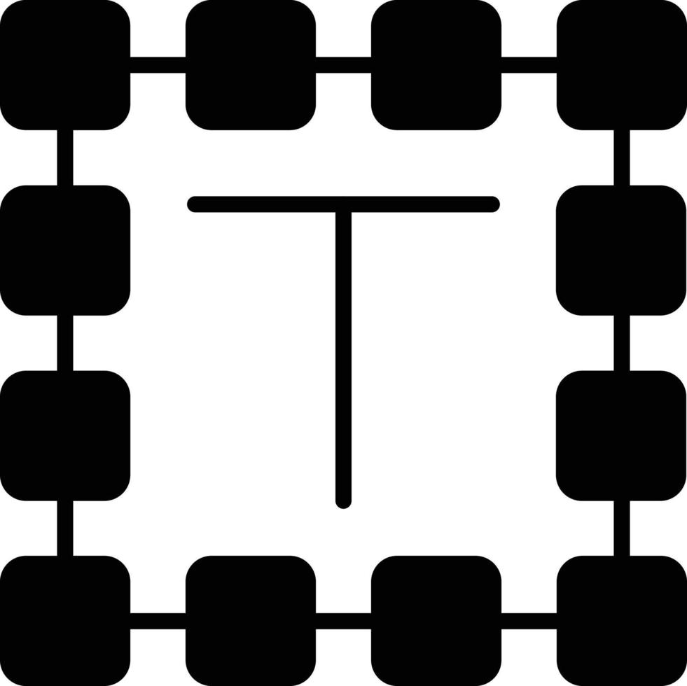 Text free Glyph Icon vector