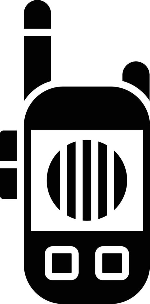 Walkie Talkie Glyph Icon vector