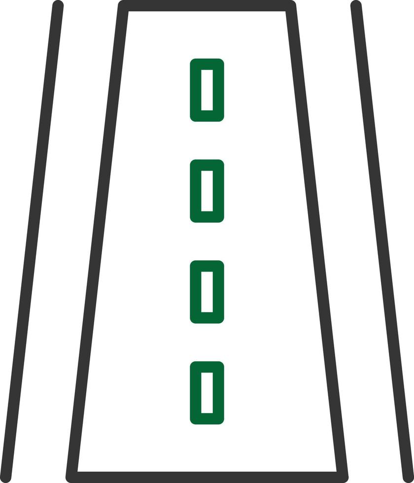 Runway Line Two Color vector