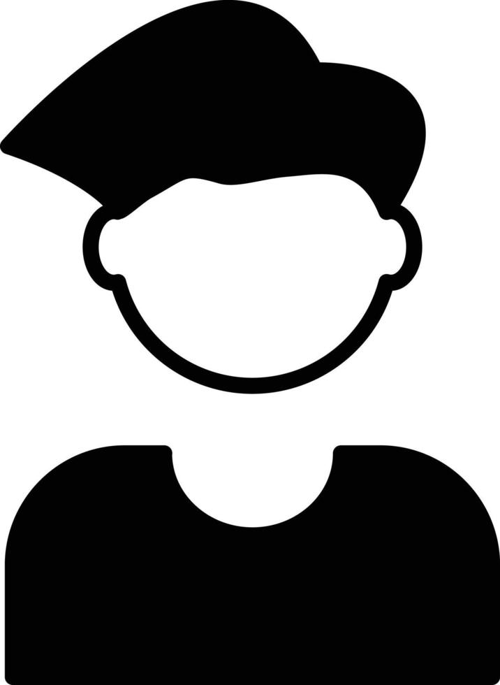 Student Glyph Icon vector