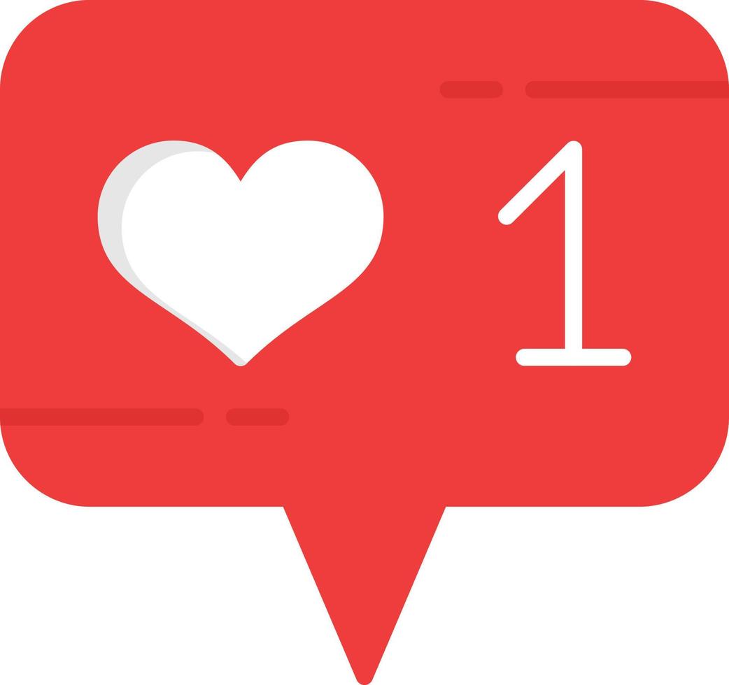 Like Flat Icon vector