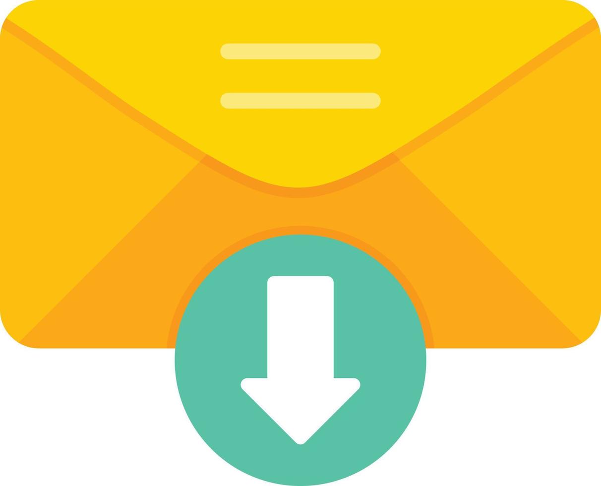 Inbox Flat Icon vector