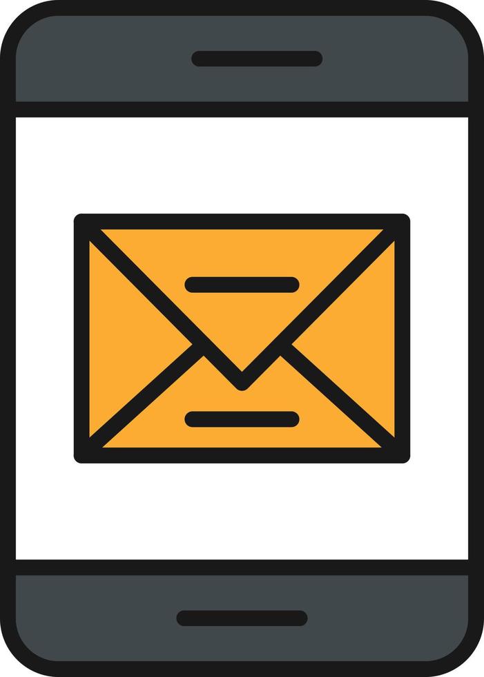 Message Line Filled vector