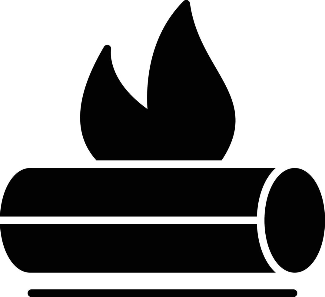 Bonfire Glyph Icon vector