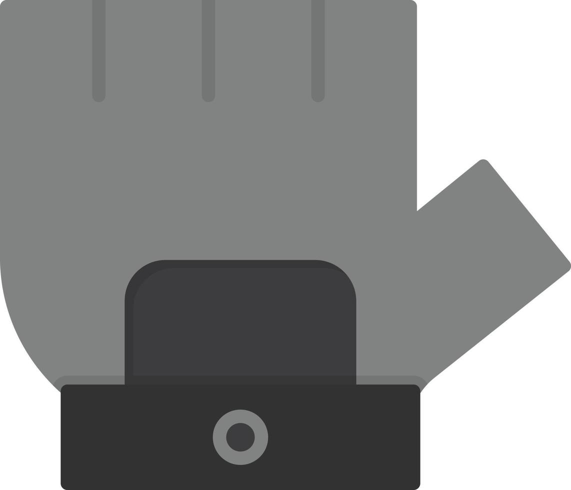 Cycling Gloves Flat Icon vector
