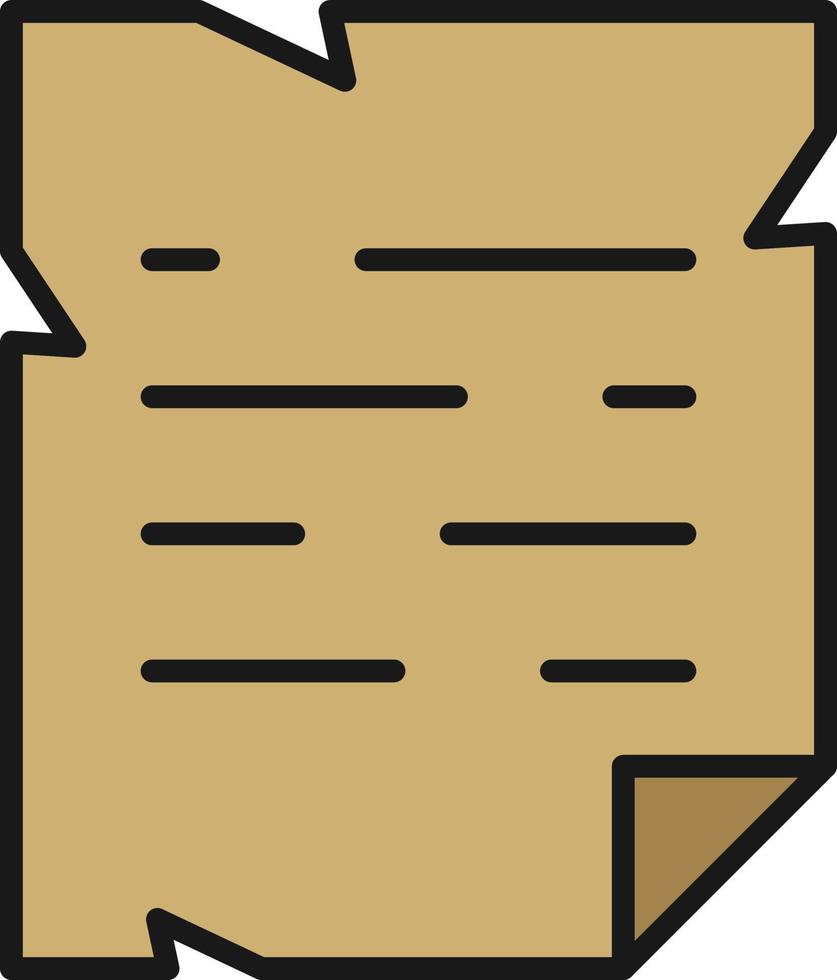 Old Paper Line Filled vector