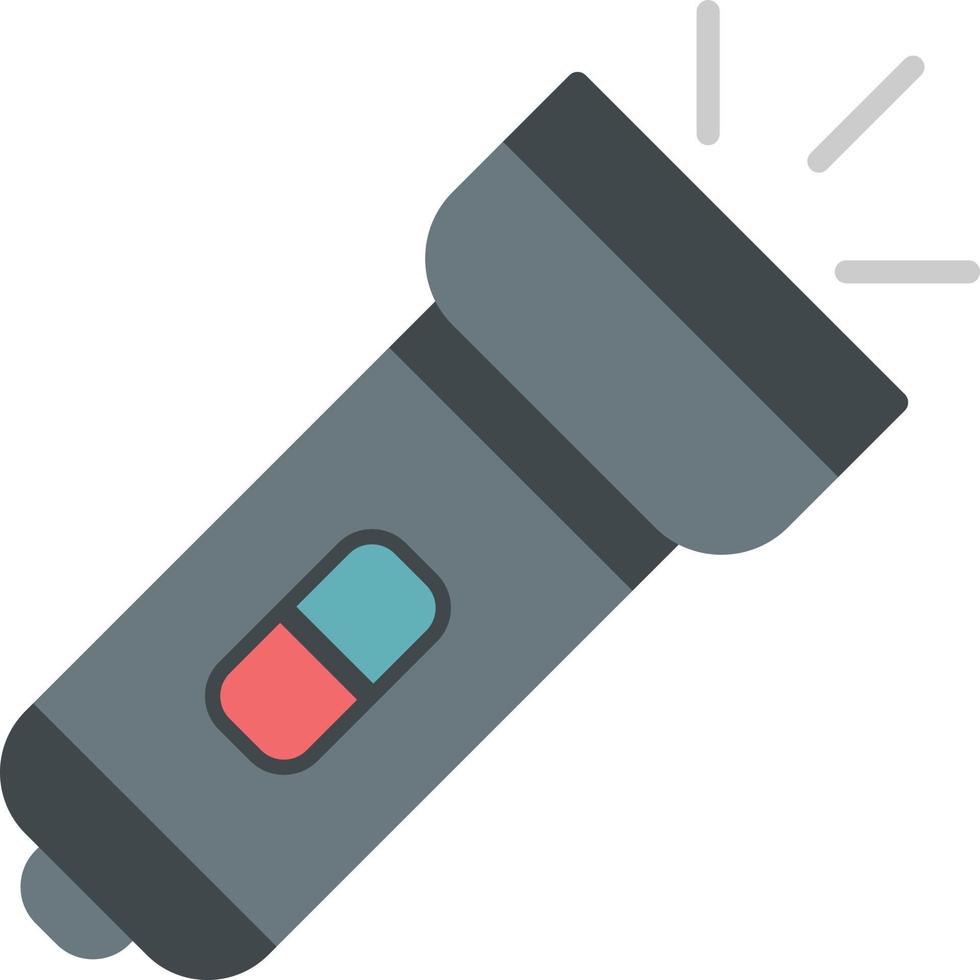 Flashlight Flat Icon vector