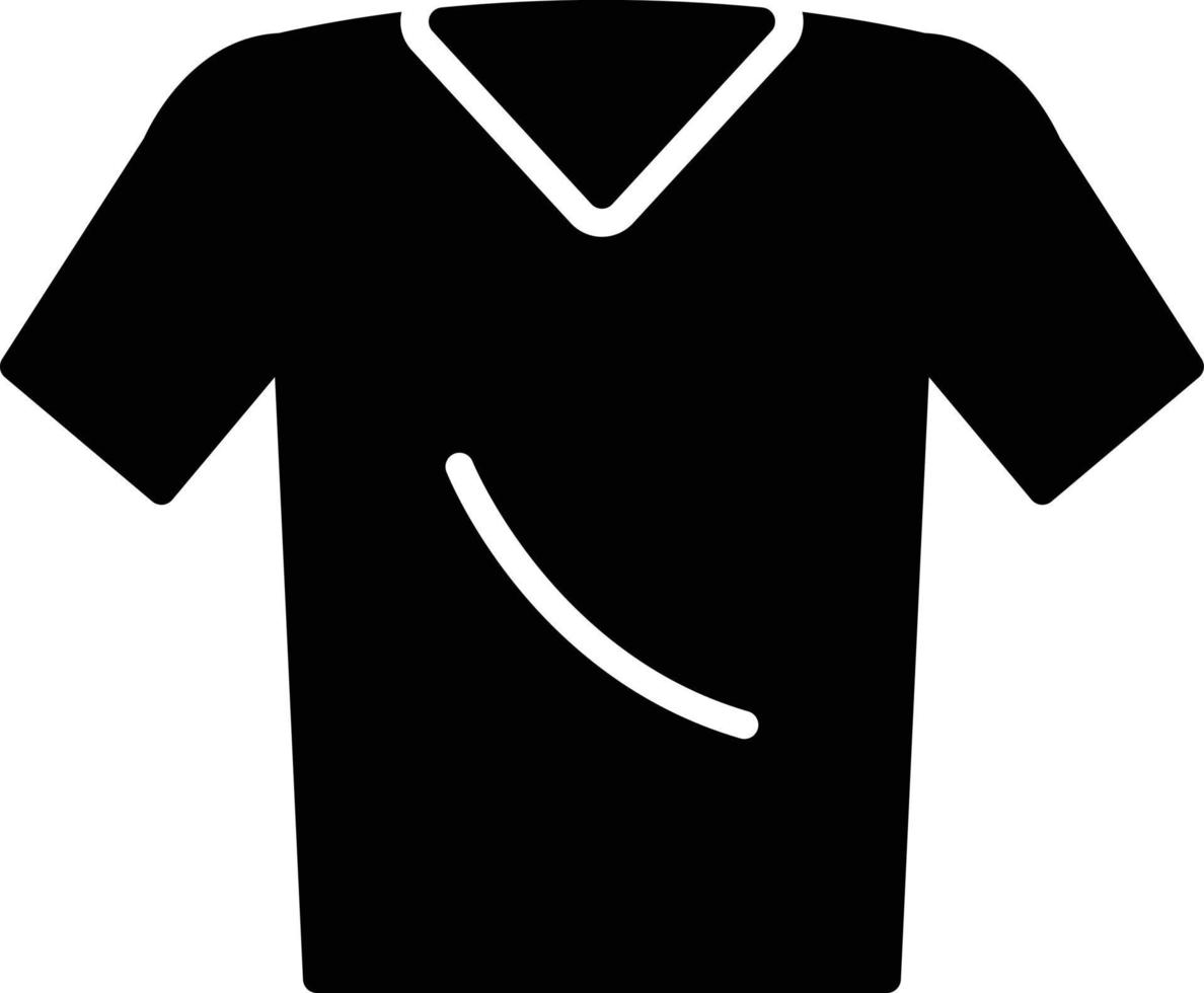 T Shirt Glyph Icon vector