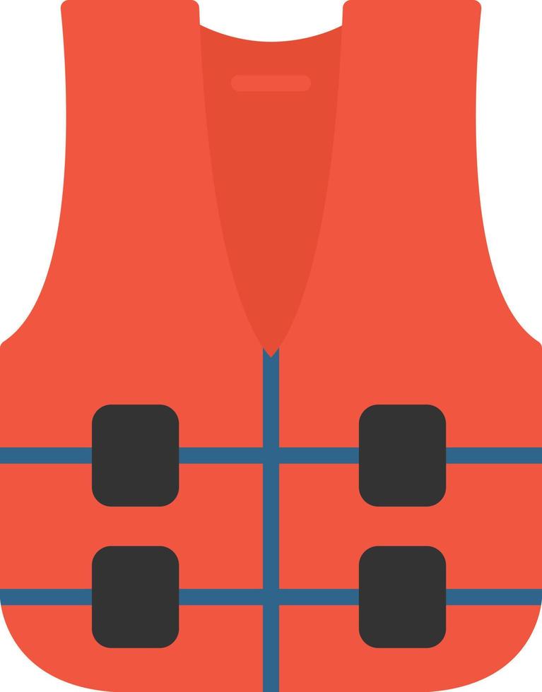 Life Vest Flat Icon vector