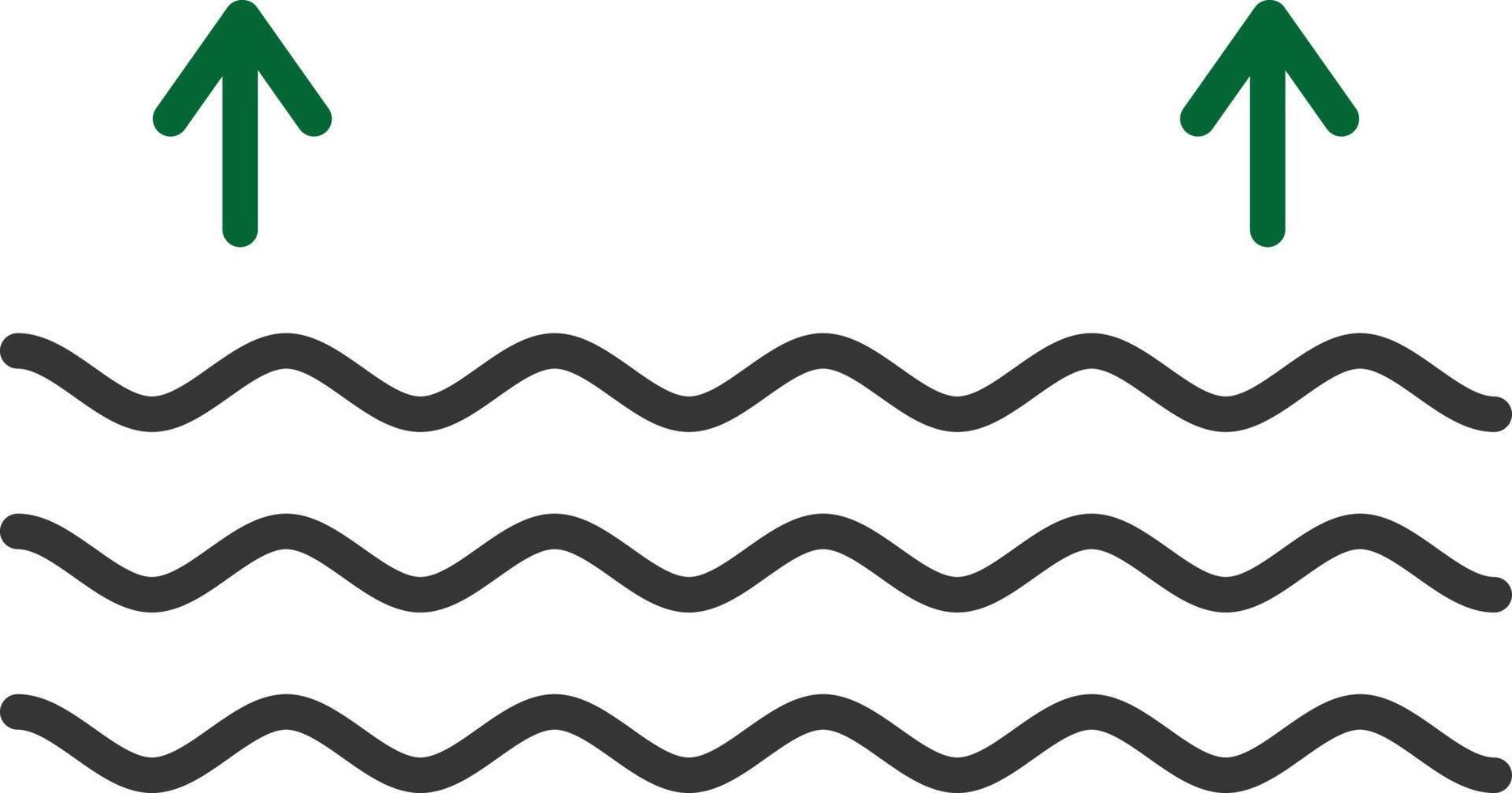 High Tide Line Two Color vector