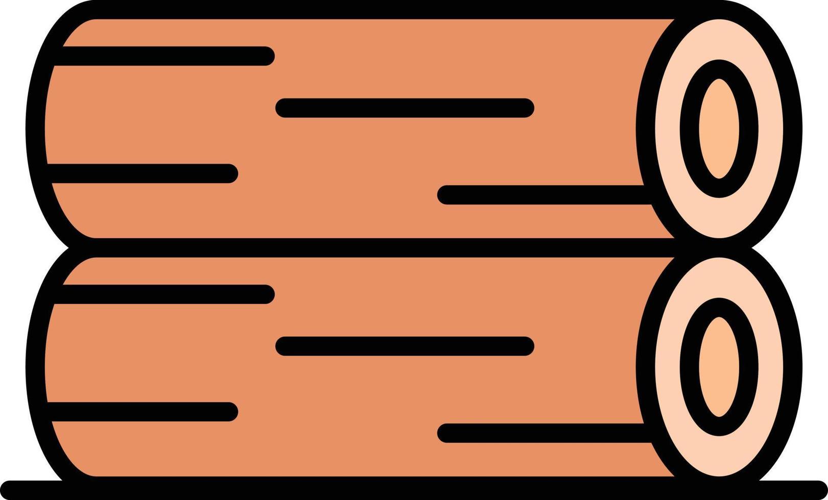 Wood Line Filled vector