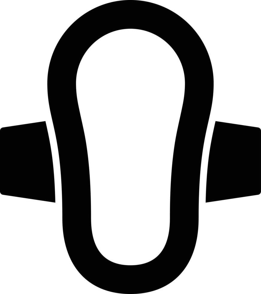 Sanitary Towel Glyph Icon vector