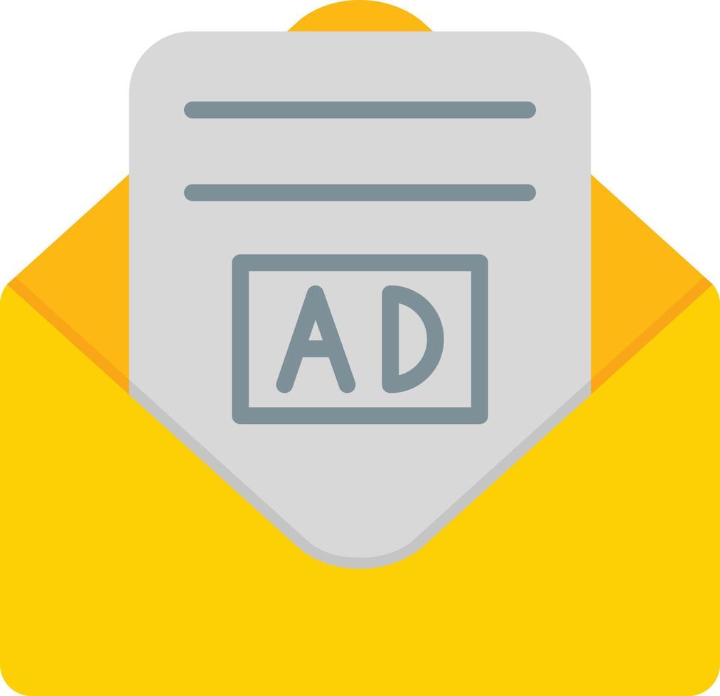 Advertising Message Flat Icon vector