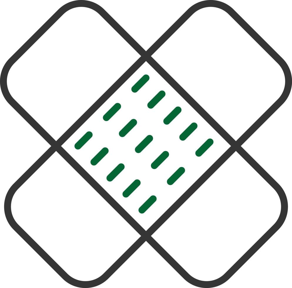 Wound Care Line Two Color vector