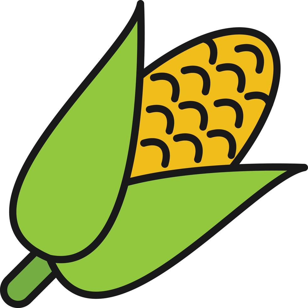 Corn Line Filled 9425547 Vector Art at Vecteezy