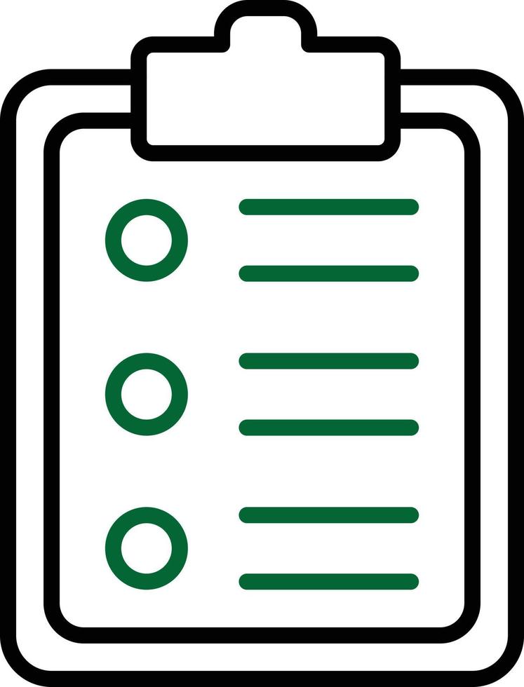 Clipboard Line Two Color vector