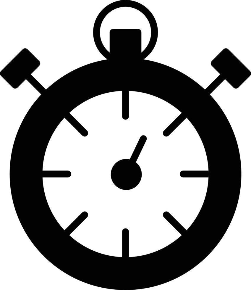 Chronometer Glyph Icon vector