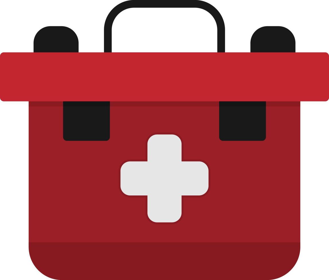 First Aid Kit Flat Icon vector