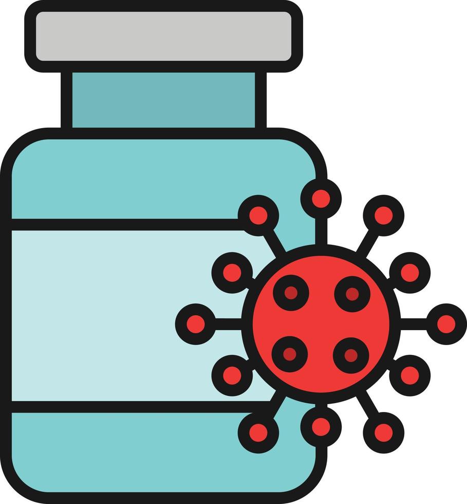 Vaccine Line Filled vector