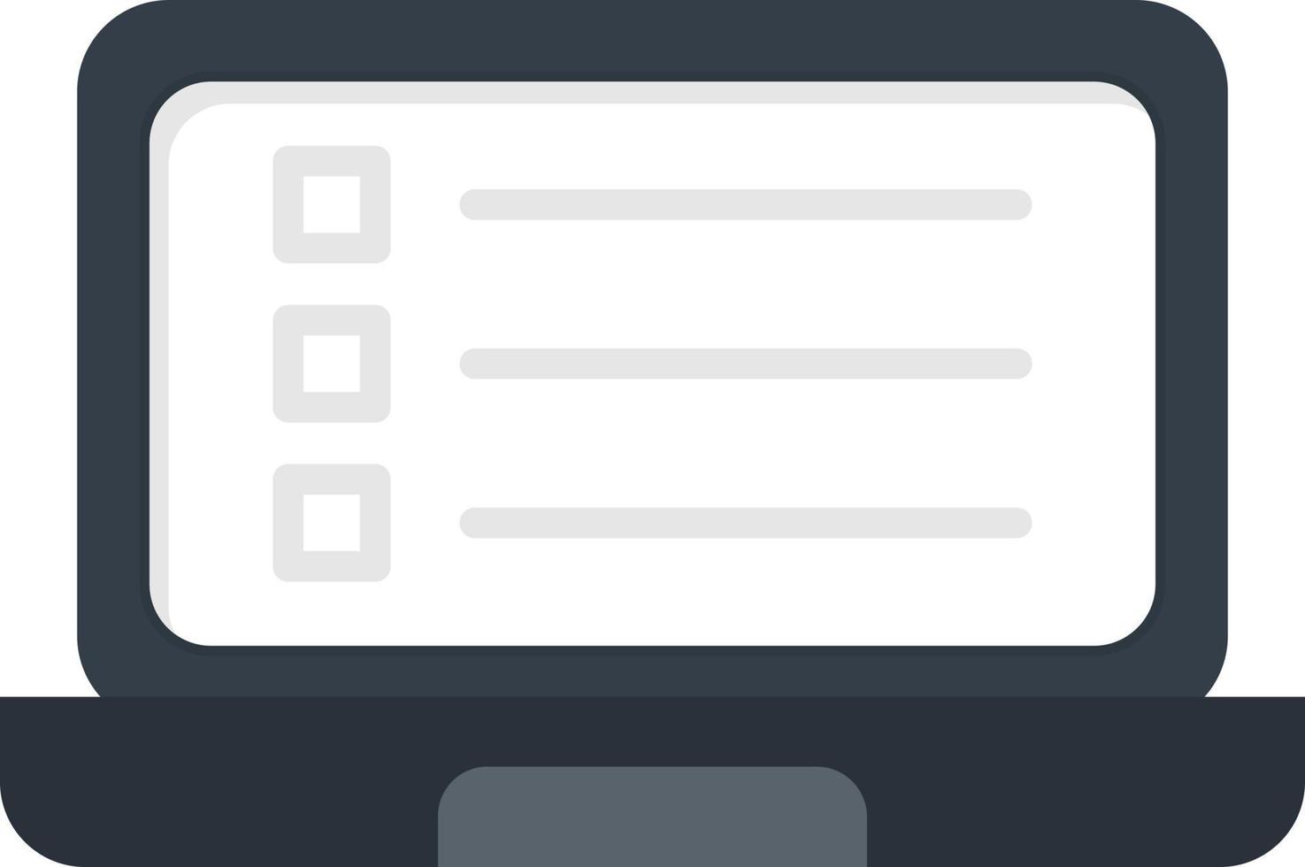 Laptop Flat Icon vector